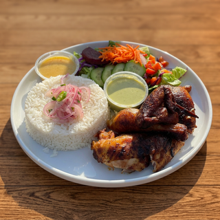 1/2 Chicken with 2 Sides