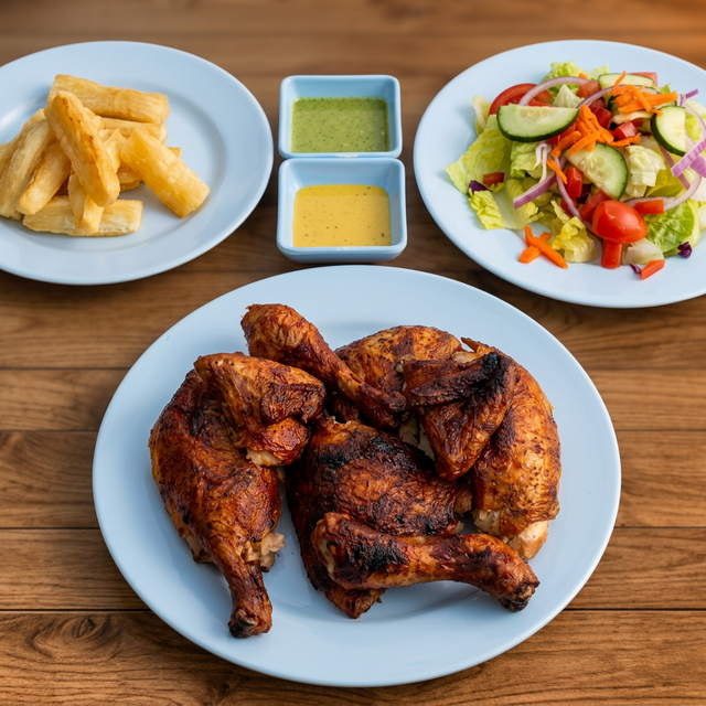 Whole Chicken W/2 Sides.